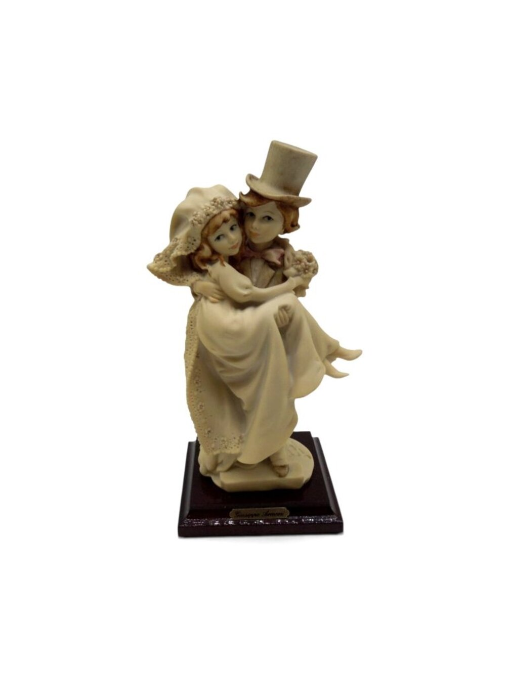 Giuseppe Armani Just Married 1157P Wedding Figurine Italy Vintage 8"